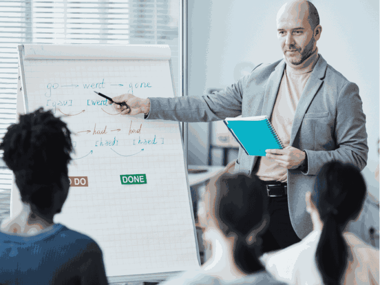 ingles para adultos como perder el miedo a hablar trabajadores recibiendo clases de inglés para adultos